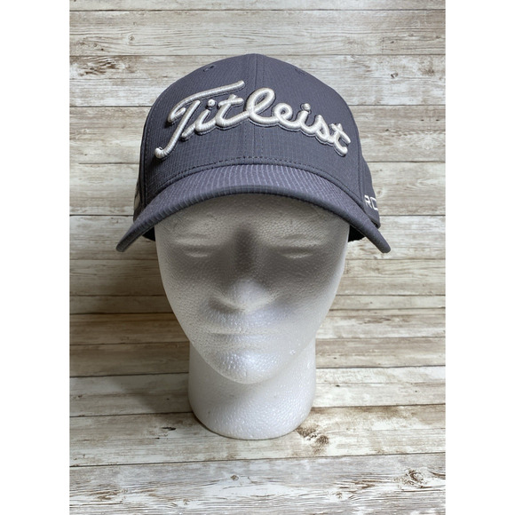 Titleist Hat Mens L/XL Grey Pro V 1 FJ Fitted Golf Outdoors - Picture 1 of 10